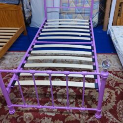 Pink single bed frame